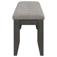 Dalila 6-piece Rectangular Dining Table Set Dark Grey