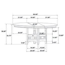 Lavon 5-piece Oval Counter Height Dining Set Espresso