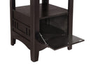Lavon Oval 60-inch Counter Height Extension Dining Table Espresso