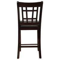 Lavon Wood Counter Height Dining Chair Black and Espresso (Set of 2)