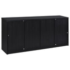 Home & Sleep Outlet - Riva 4-door Dining Sideboard Buffet Storage Credenza Black