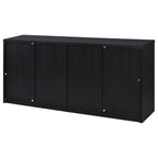Home & Sleep Outlet - Riva 4-door Dining Sideboard Buffet Storage Credenza Black