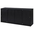 Riva 4-door Dining Sideboard Buffet Storage Credenza Black
