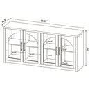 Riva 4-door Dining Sideboard Buffet Storage Credenza Black