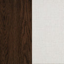 Baney Fabric Upholstered Dining Side Chair Cream and Dark Oak