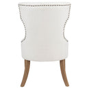 Baney Fabric Upholstered Dining Side Chair Beige and Rustic Honey