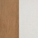 Baney Fabric Upholstered Dining Side Chair Beige and Rustic Honey