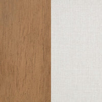 Baney Fabric Upholstered Dining Side Chair Beige and Rustic Honey