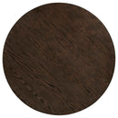 Ridgewell 5-piece Round Pedestal Dining Set Dark Oak