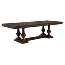 Ridgewell 7-piece Rectangular Trestle Dining Set Dark Oak