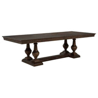 Ridgewell 9-piece Rectangular Trestle Dining Set Dark Oak