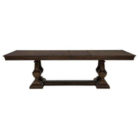 Ridgewell 9-piece Rectangular Trestle Dining Set Dark Oak