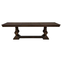 Ridgewell Rectangular Trestle Dining Table Dark Oak