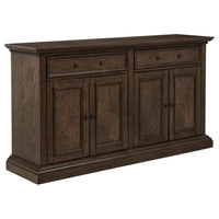 Ridgewell 2-drawer 4-door Dining Server Dark Oak