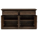 Ridgewell 2-drawer 4-door Dining Server Dark Oak