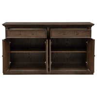 Ridgewell 2-drawer 4-door Dining Server Dark Oak
