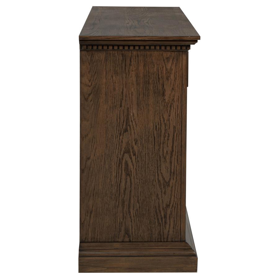 Home & Sleep Outlet - Ridgewell 2-drawer 4-door Dining Server Dark Oak