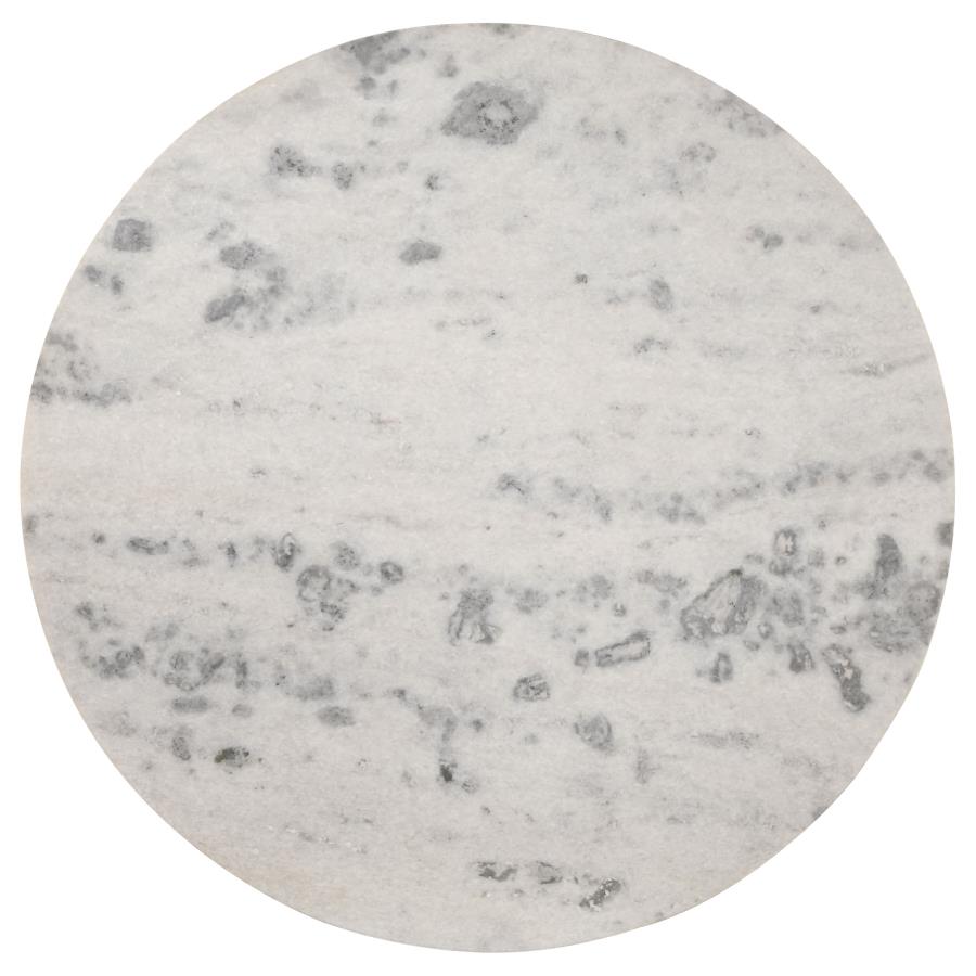 Home & Sleep Outlet - Ortega Round 46-inch Marble Top Wood Dining Table Natural