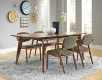 Malone 5-piece Rectangular Dining Table Set Dark Walnut