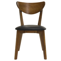 Jedda 5-piece Oval Dining Table Set Dark Walnut