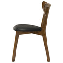 Jedda Wood Dining Side Chair Dark Walnut (Set of 2)