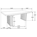 Catherine 5-piece Rectangular Dining Table Set Black