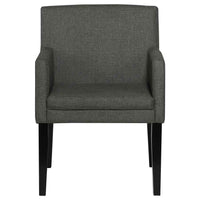 Catherine Upholstered Dining Arm Chair Grey (Set of 2)