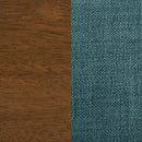 Paxton Upholstered Dining Side Chair Teal Blue (Set of 2)