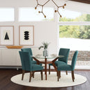Paxton Upholstered Dining Side Chair Teal Blue (Set of 2)