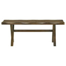 Alston 47-inch Solid Wood Dining Bench Knotty Nutmeg