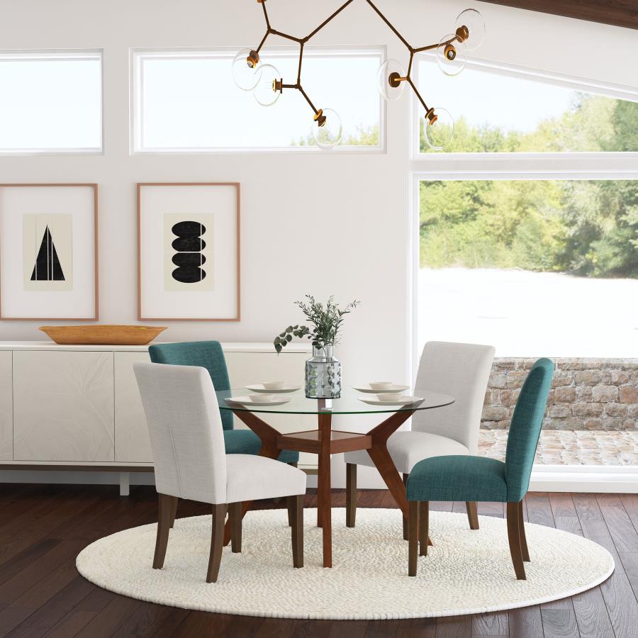 Paxton Upholstered Dining Side Chair Beige (Set of 2)