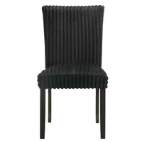 Dermott Upholstered Parson Dining Side Chair Black (Set of 2)