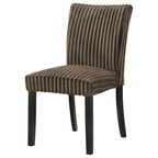 Home & Sleep Outlet - Dermott Upholstered Parson Dining Side Chair Chocolate (Set of 2)