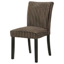 Dermott Upholstered Parson Dining Side Chair Chocolate (Set of 2)