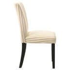 Home & Sleep Outlet - Dermott Upholstered Parson Dining Side Chair Cream (Set of 2)