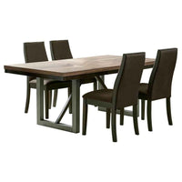 Spring Creek 5-piece Rectangular Dining Table Set Chocolate