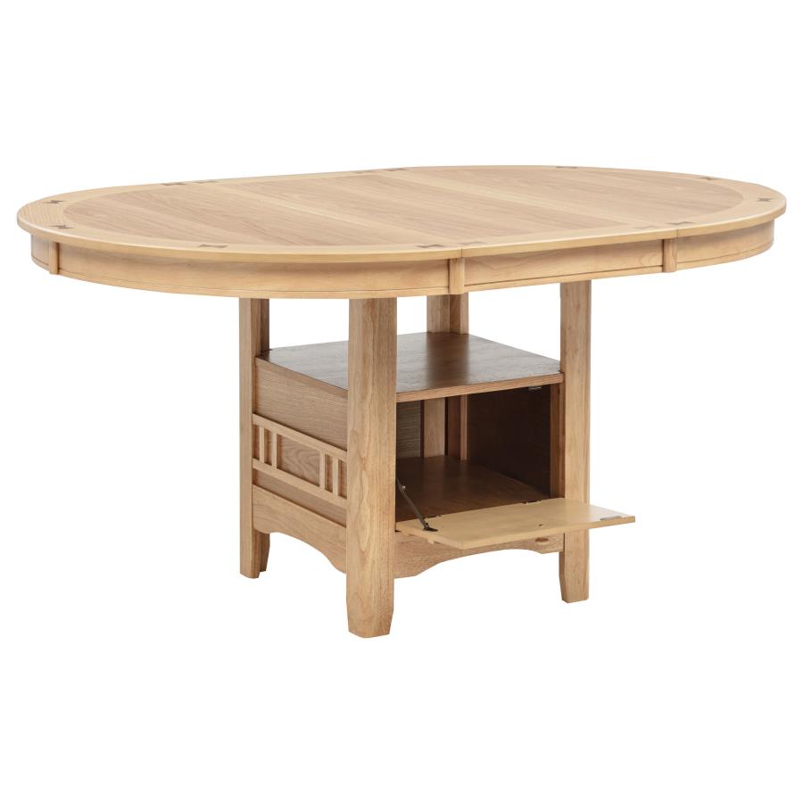 Home & Sleep Outlet - Lavon 5-piece Oval Extension Leaf Dining Set Light Oak