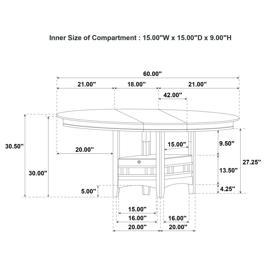 Home & Sleep Outlet - Lavon 5-piece Oval Extension Leaf Dining Set Light Oak