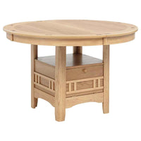 Lavon Oval 60-inch Wood Extension Leaf Dining Table Light Oak