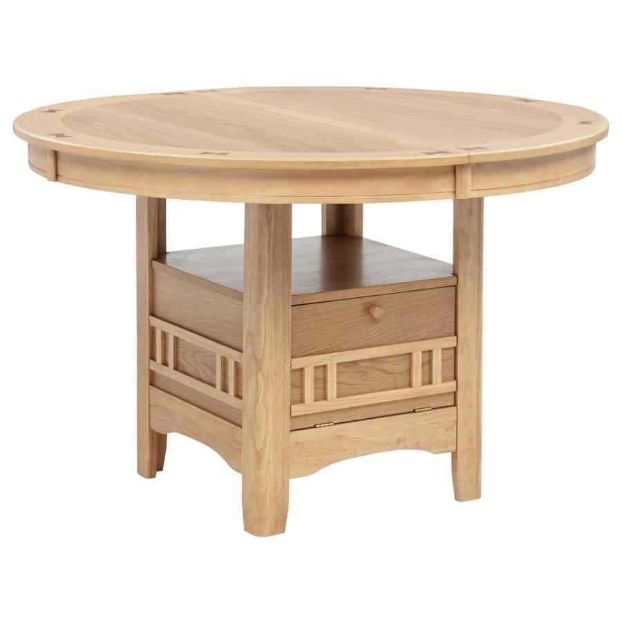 Lavon Oval 60-inch Wood Extension Leaf Dining Table Light Oak