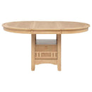 Lavon Oval 60-inch Wood Extension Leaf Dining Table Light Oak