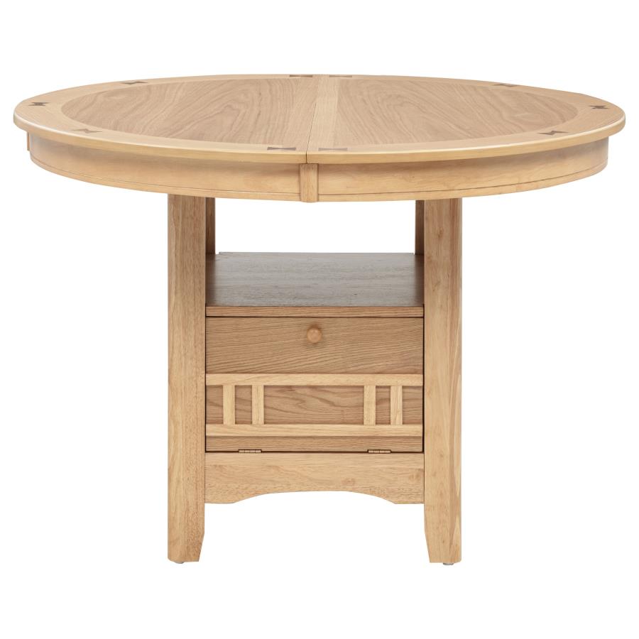 Home & Sleep Outlet - Lavon Oval 60-inch Wood Extension Leaf Dining Table Light Oak