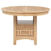 Lavon Oval 60-inch Wood Extension Leaf Dining Table Light Oak