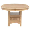 Lavon Oval 60-inch Wood Extension Leaf Dining Table Light Oak