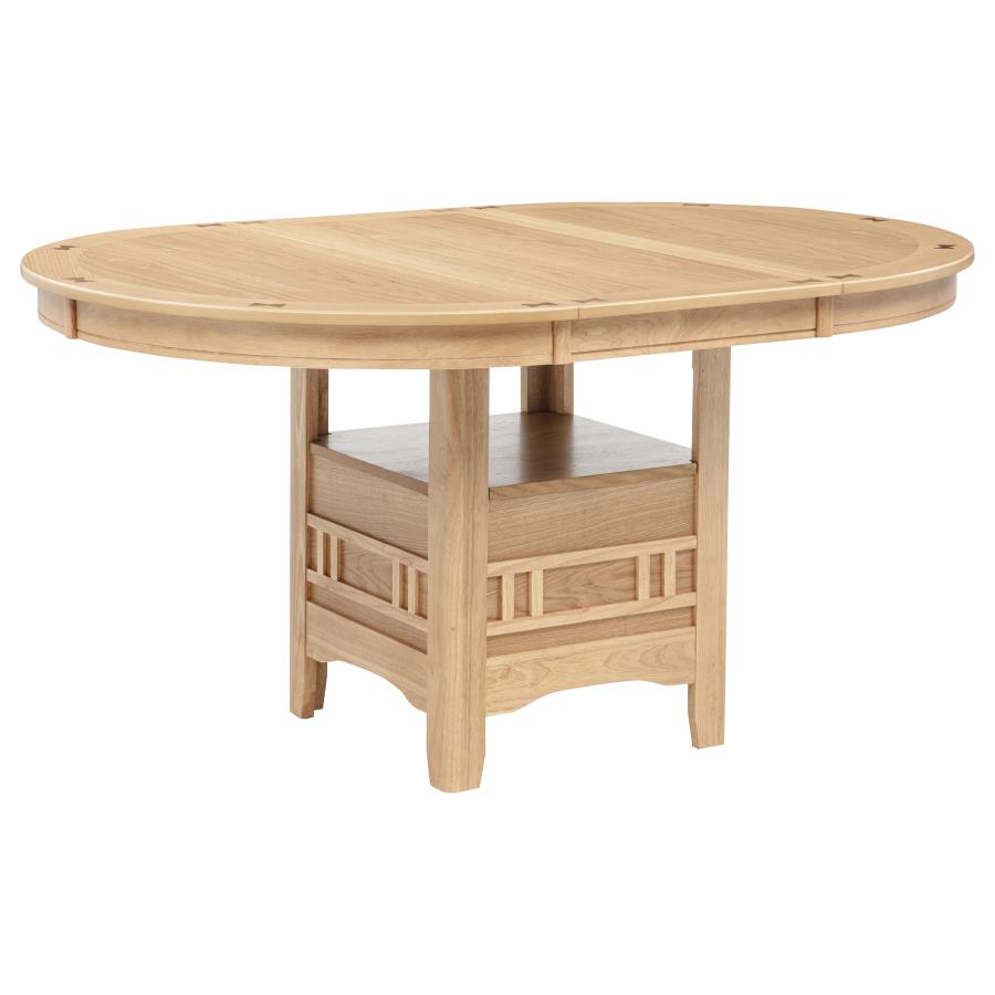 Home & Sleep Outlet - Lavon Oval 60-inch Wood Extension Leaf Dining Table Light Oak