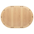 Lavon Oval 60-inch Wood Extension Leaf Dining Table Light Oak
