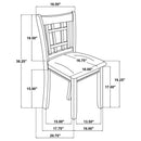Lavon Wood Dining Side Chair Linen and Light Oak (Set of 2)
