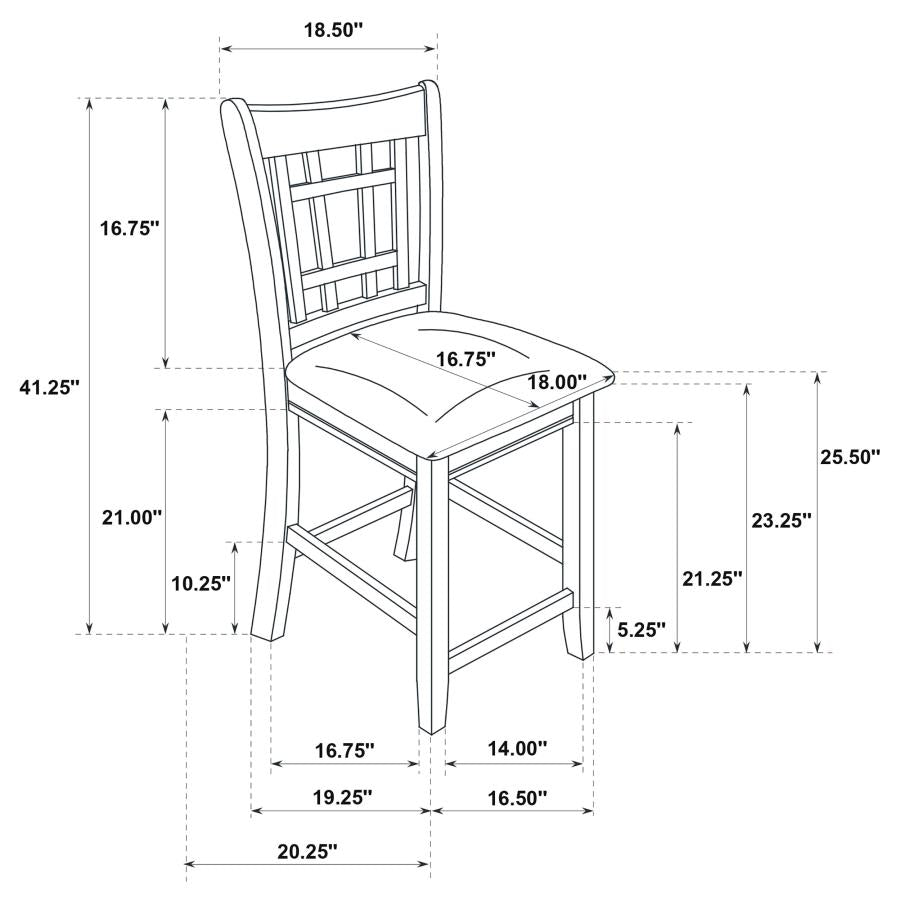 Home & Sleep Outlet - Lavon 5-piece Oval Counter Height Dining Set Light Oak