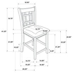 Home & Sleep Outlet - Lavon 5-piece Oval Counter Height Dining Set Light Oak