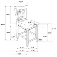 Lavon 5-piece Oval Counter Height Dining Set Light Oak